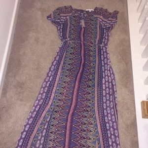 Beautiful tribal print, maxi sundress. Size M.
